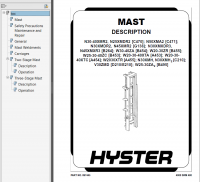 repair manual Hyster Class 3 For A455 (W20-30XTR) Electric Motor Hand Trucks PDF Manual
