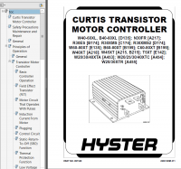 repair manual Hyster Class 3 For A215 (W45XT) Electric Motor Hand Trucks PDF Manual