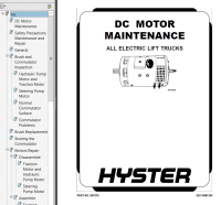 repair manual Hyster Class 3 For B495 (W25ZA2-W30ZA2) Electric Motor Hand Trucks PDF Manual