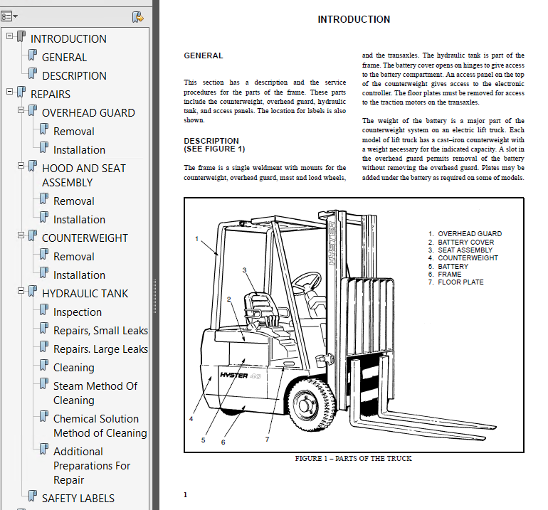 Hyster Class 1 C160 J30 40xmt Motor Rider Trucks Pdf