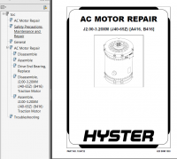 repair manual Hyster Class 1 For A416 (J40-65Z) Electric Motor Rider Trucks PDF Manual