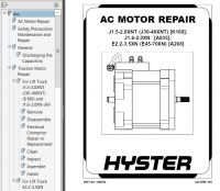 repair manual Hyster Class 1 For A935 (J1.6-2.0XN Europe) Electric Motor Rider Trucks PDF Manual