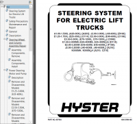 repair manual Hyster Class 1 For D114 (E25-35XM2, E40XM2S) Electric Motor Rider Trucks PDF Manual
