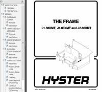 repair manual Hyster Class 1 For E160 (J1.60-2.00XMT Europe) Electric Motor Rider Trucks PDF Manual