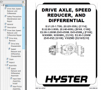 repair manual Hyster Class 2 For E210 (V30ZMD) Electric Motor Narrow Aisle Trucks PDF Manual