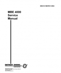 repair manual Detroit Diesel MBE Series Set of PDF Manuals