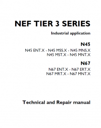 repair manual Iveco Engines N45, N67 NEF Tier3 Series Technical Repair Manual PDF