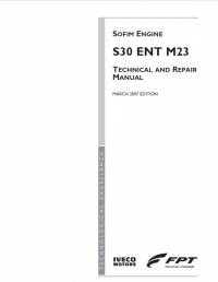 repair manual Iveco Sofim Engine S30 ENT M23 Technical & Repair Manual PDF