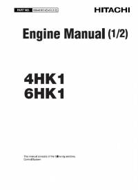 repair manual Hitachi 4HK1, 6HK1 Engine Manual PDF