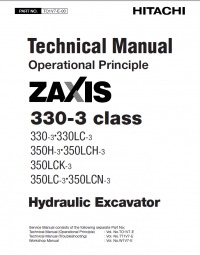 repair manual Hitachi Zaxis 330-3 class Hydraulic Excavator PDF Service Manuals