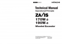 repair manual Hitachi ZX170W-3 & ZX190W-3 Wheeled Excavators Workshop + Technical Manuals PDF