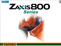 repair manual Hitachi ZX800 & ZX850H Excavators Set of PDF Manuals