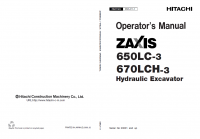 repair manual Hitachi Zaxis 650LC-3 & 670LCH-3 Hydraulic Excavators Set of PDF Manuals