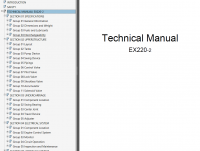 repair manual Hitachi EX220-2 & EX220-3 Technical + Workshop Manuals PDF