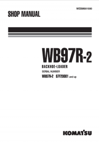 repair manual Komatsu Backhoe Loader WB97R-2 PDF Set of Manuals