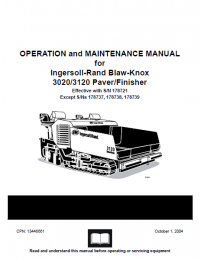 repair manual Komatsu CSS Service Ingersoll-Rand, Blaw-Knox Set of Manuals