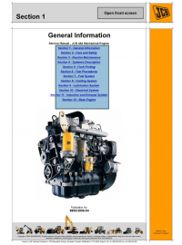 repair manual JCB Engine 444 PDF Service Manual