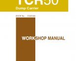 repair manual Takeuchi TCR50 Dump Carrier PDF Workshop Manual