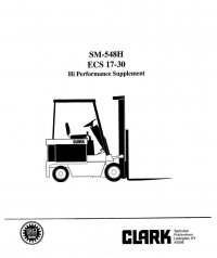 repair manual Clark ECS 17-30 SM548H Service Manual PDF