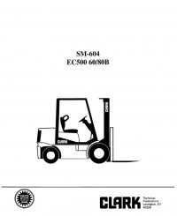 repair manual Clark EC500 60/80B Service Manual