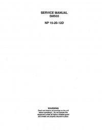 repair manual Clark NP 15-20-12D SM535 Service Manual PDF