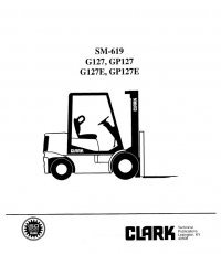 repair manual Clark G127 GP127 G127E GP127E SM619 Service Manual PDF