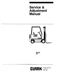 repair manual Clark PTT 5/7 SM545 Service Manual PDF