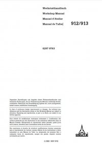 repair manual Deutz Engines 912-913 Workshop Manual PDF