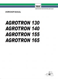 repair manual Deutz Agrotron 130 140 155 165 Workshop Manual PDF