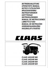 repair manual Claas Jaguar 880 860 840 820 Set of PDF Manuals