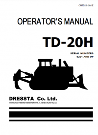repair manual Komatsu TD-20H with M11 Series Engine Operators Manual PDF