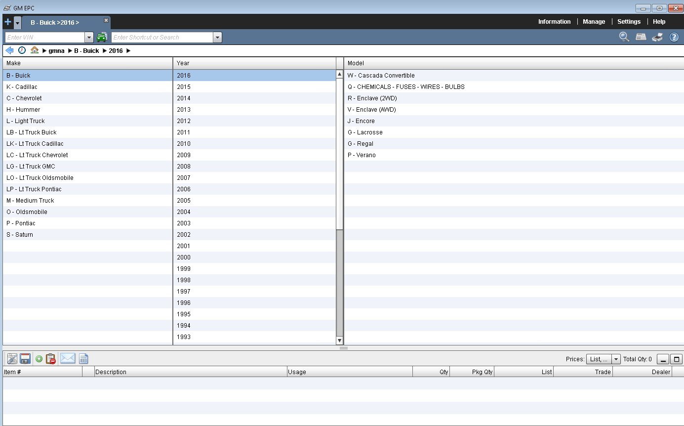 General Motors GM GNA 2015 Parts Catalog Download