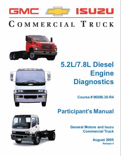Isuzu 5.2L/7.8L Engine Diagnostics Participant's Manual PDF Download