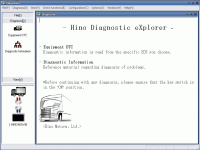 Diagnostic Software Hino Diagnostic Explorer v3.0