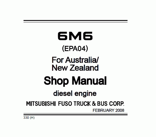 mitsubishi fuso fe service manual pdf