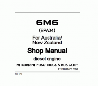 repair manual Mitsubishi FUSO 6M6