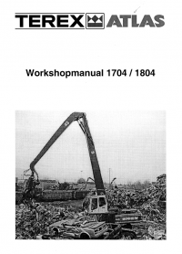 repair manual Terex Atlas 1704 / 1804 Excavator Workshop Manual PDF