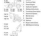 repair manual Terex TL, TW, TC, SKL Loaders and Excavators Service Manual PDF