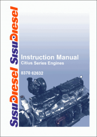 repair manual Sisu Diesel Engines repair and service manual