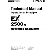 repair manual Hitachi EX2500-6 Excavator Service Repair Workshop Manual