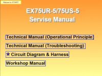repair manual Hitachi EX75UR-5/75US-5 Excavator Set of PDF Manuals