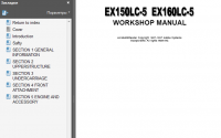 repair manual Hitachi Excavator EX150LC-5, EX160LC-5 Workshop Manual PDF