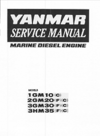 repair manual Yanmar Marine Diesel Engine 1GM10(C), 2GM20(F)(C), 3GM30(F)(C), 3HM35(F)(C) Service Manual PDF