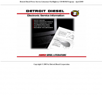 repair manual Detroit Diesel Electronic Service Information