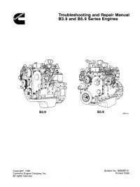repair manual Cummins B3.9, B5.9 Series Engines Troubleshooting And Repair Manual PDF