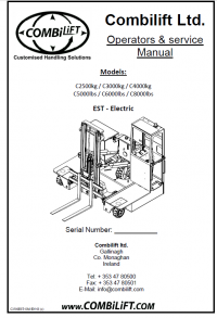 repair manual Combilift Forklift Parts Catalogue and Repair Manuals 2018