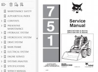 repair manual Bobcat 751 Skid Steer Loader Service Manual PDF