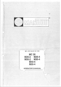 repair manual Manitou Forklift Parts Catalog + Service + Repair Manuals