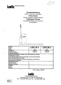 spare parts catalog Lafis Forklift Parts Book & Spare Parts Catalogue PDF