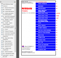 repair manual Nissan Primera Model P11-144 Series 2001 Service Manual PDF